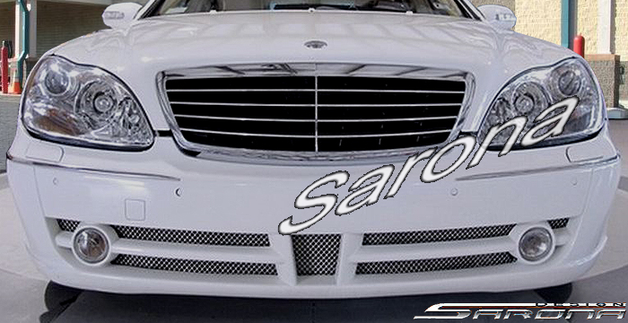 Custom Mercedes S Class  Sedan Front Bumper (2003 - 2006) - $590.00 (Part #MB-096-FB)